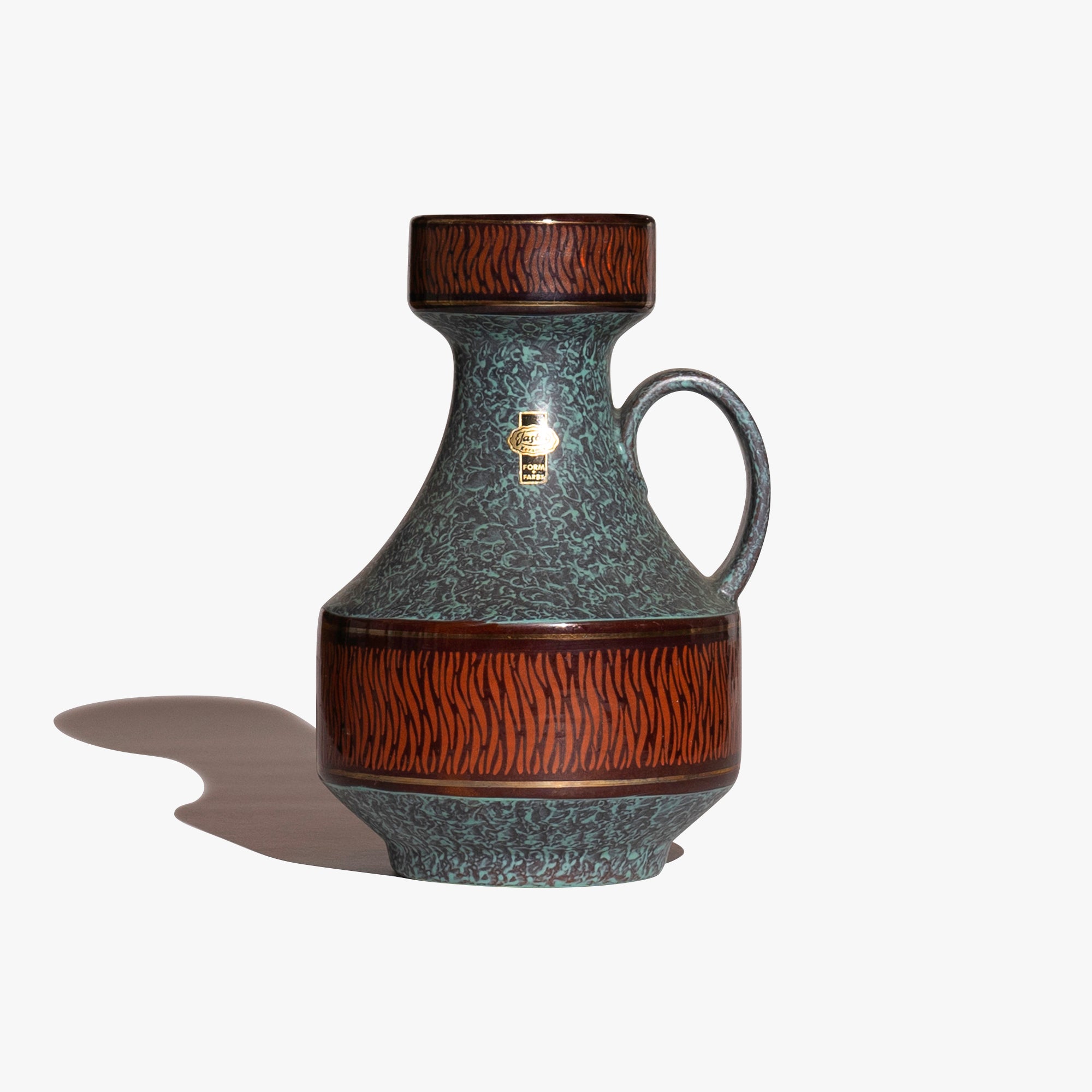 fatlava jasba 花瓶 Blue-Green and Brown Fat Lava 18 / JASBA KERAMIK – Park Side