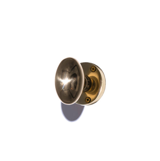 BRASS DOOR KNOB OVAL