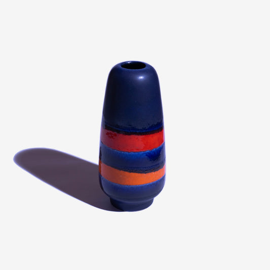 Blue Red and Orange Fat Lava 4 / CARSTENS TONNIESHOF KERAMIK by Gerda Heuckeroth