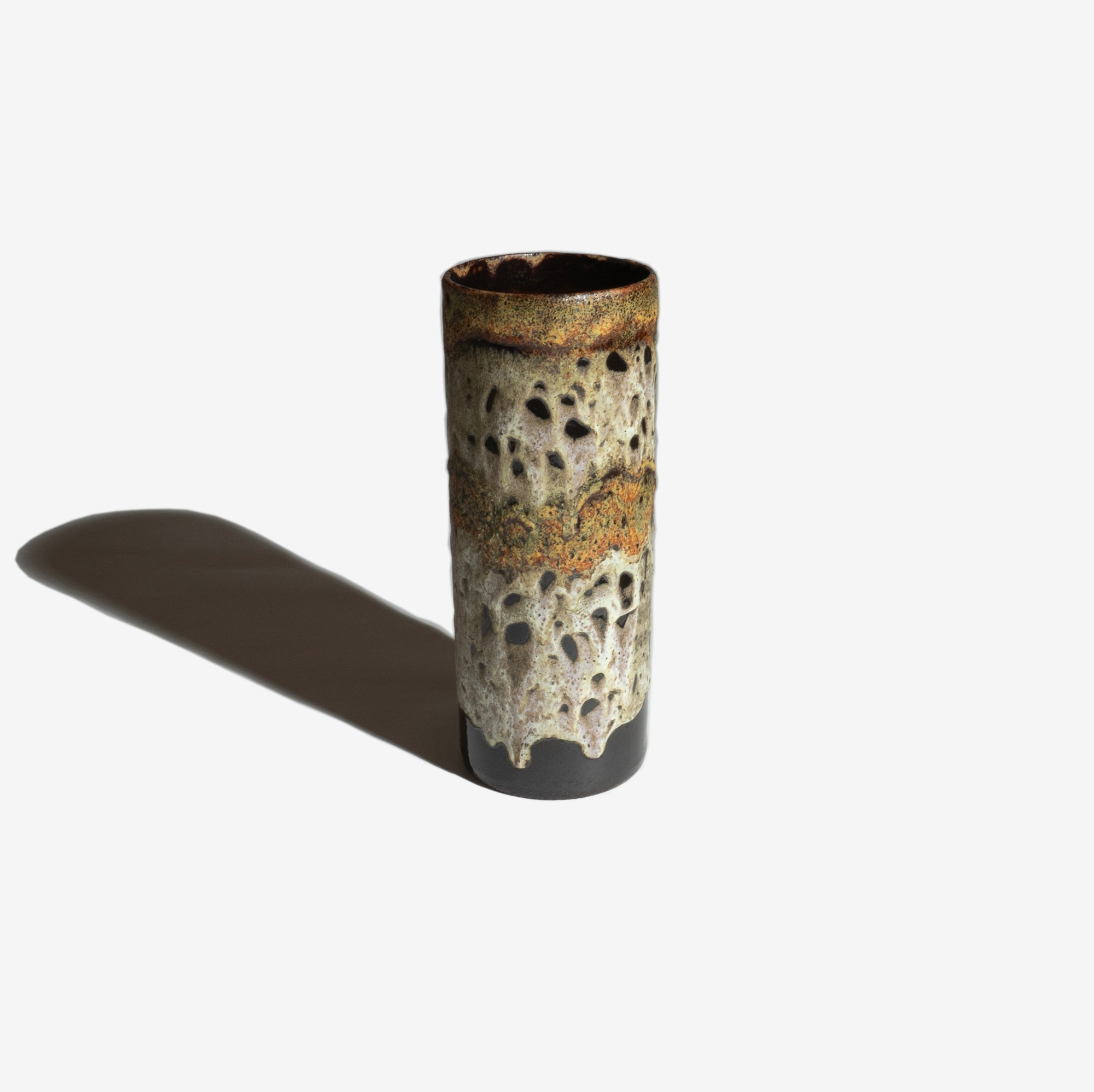 Brown Cilinder Vase Fat Lava 26 / RUSCHA – Park Side Market