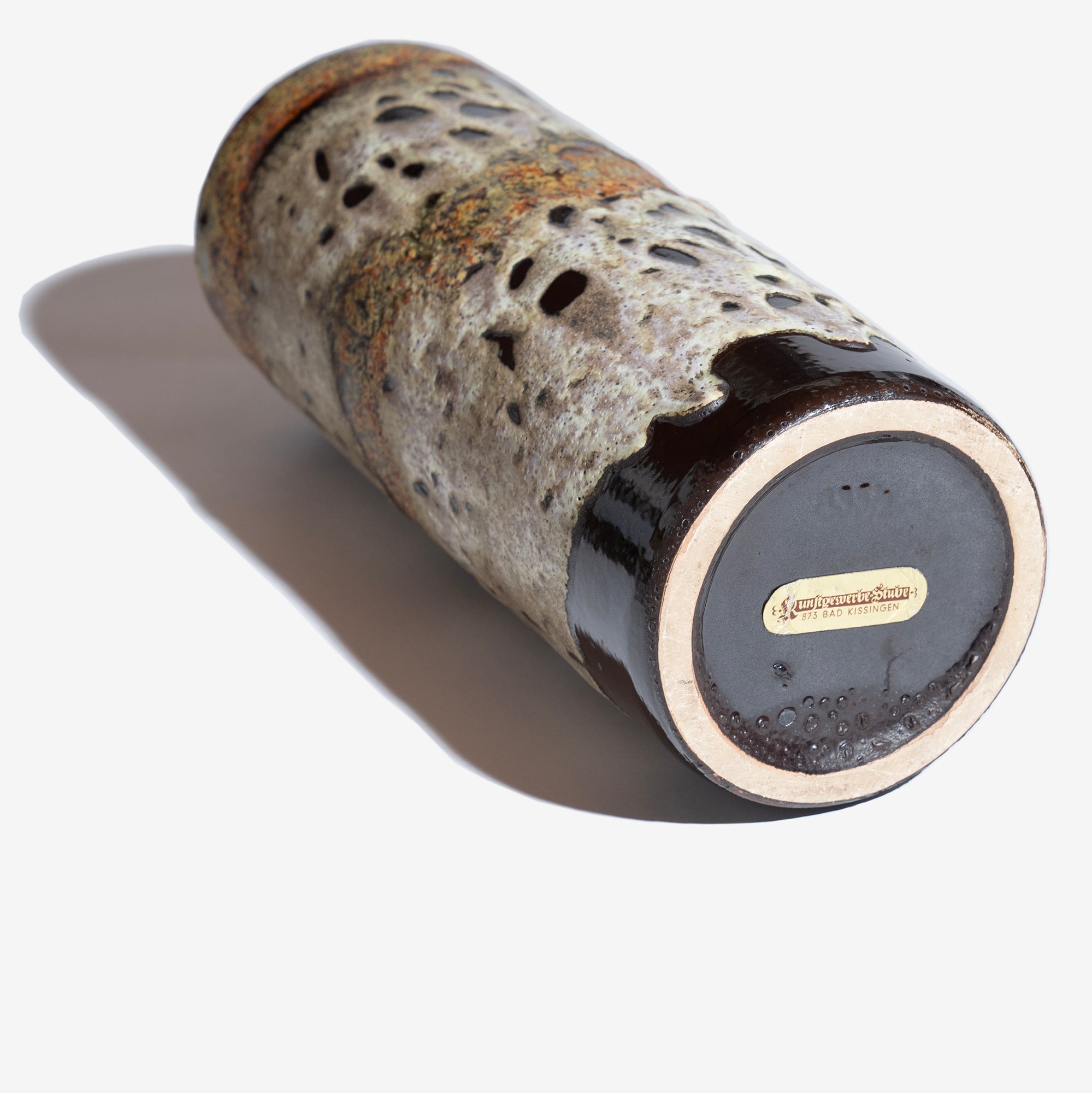 Brown Cilinder Vase Fat Lava 26 / RUSCHA – Park Side Market