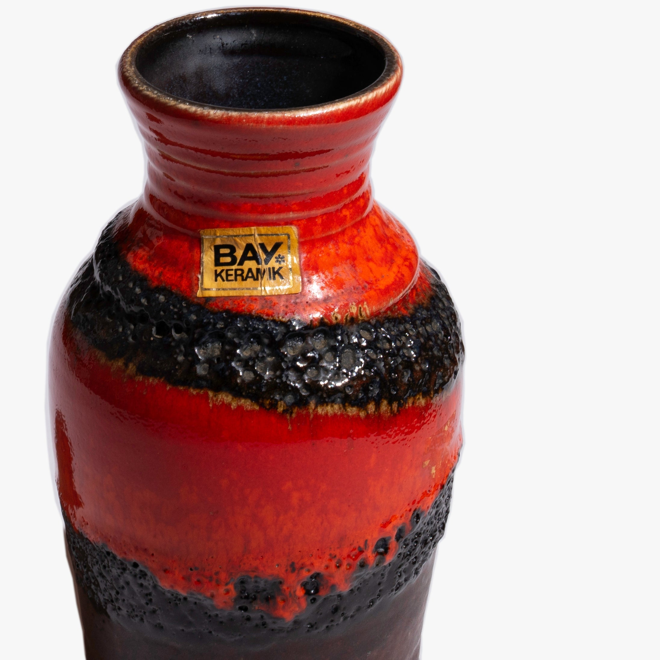 Red with Black Fat Lava 1 / BAY KERAMIK – Park Side Market