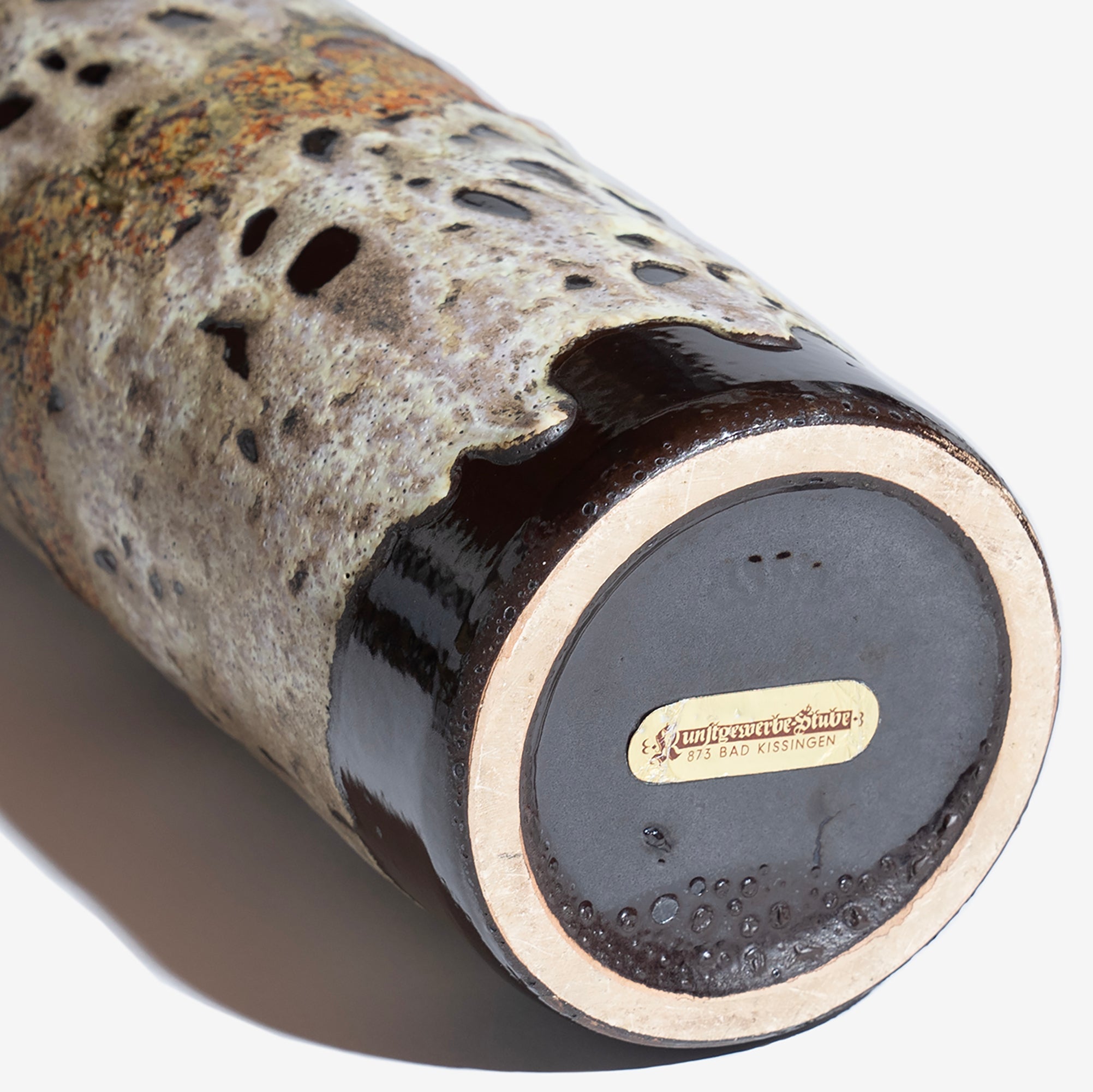 Brown Cilinder Vase Fat Lava 26 / RUSCHA – Park Side Market