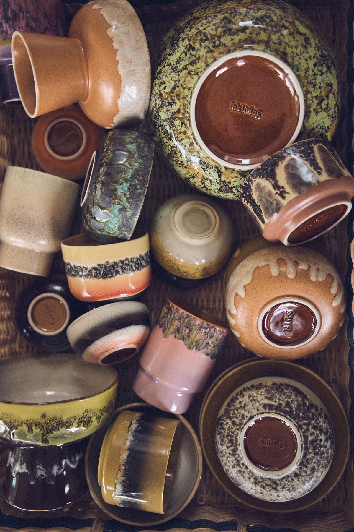 70s Ceramics :  SMALL SCENTED CANDLE
