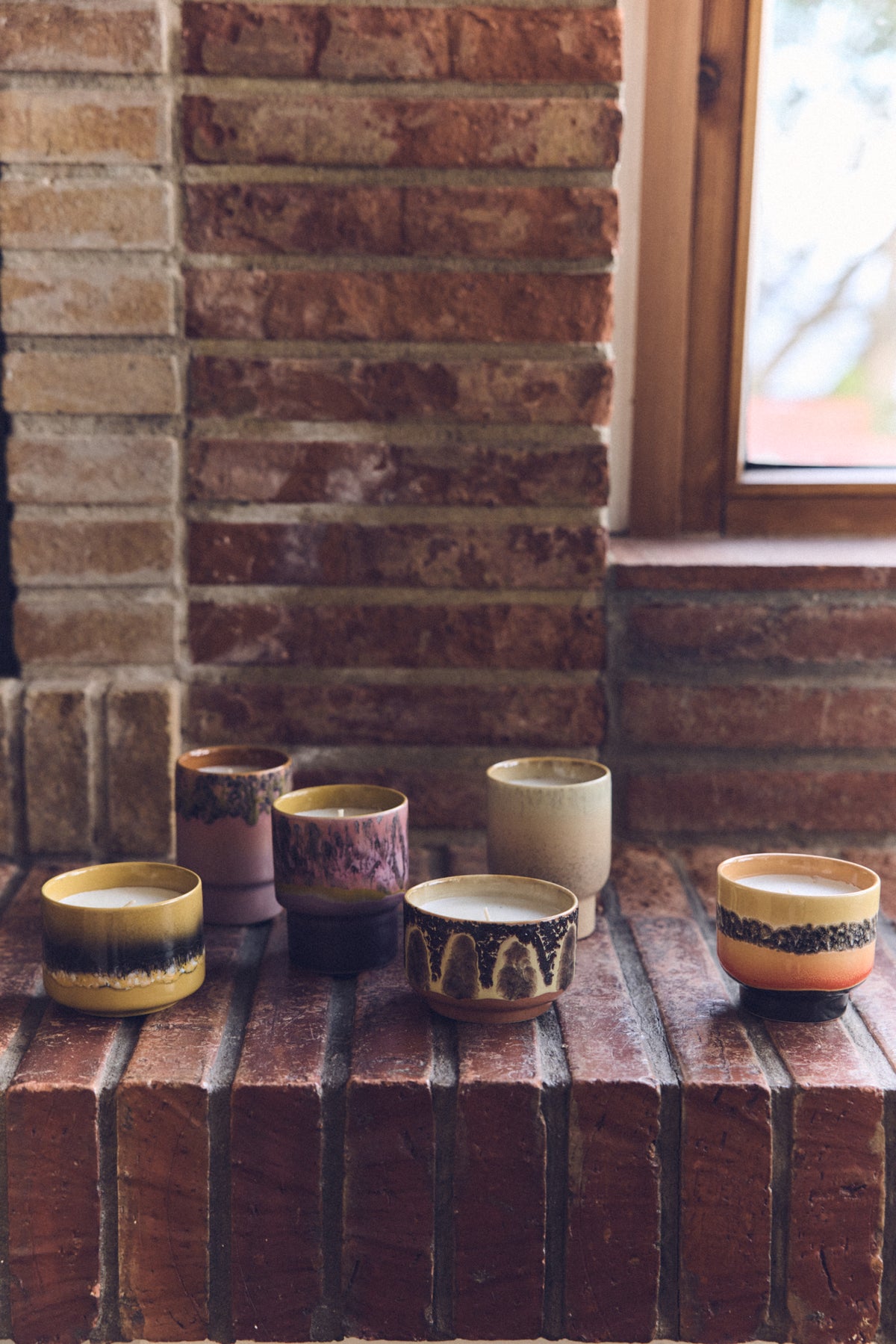 70s Ceramics :  SMALL SCENTED CANDLE