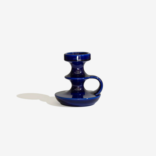 Blue Candle Holder "Continua" 202 / STEULER KERAMIK