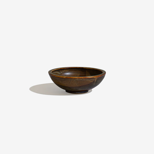 STUDIO ART POTTERY Brown Ceramic Bowl 203