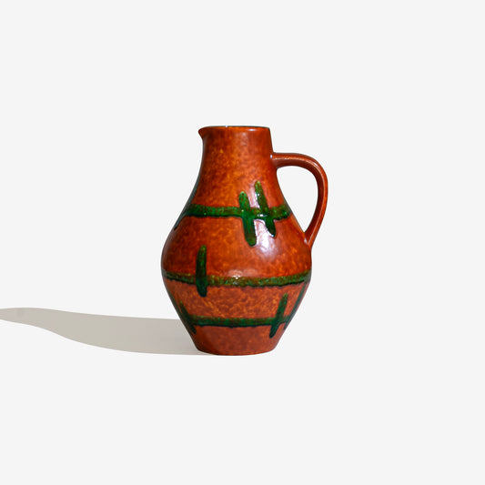 Orange and Green Fat Lava 236 / JASBA KERAMIK