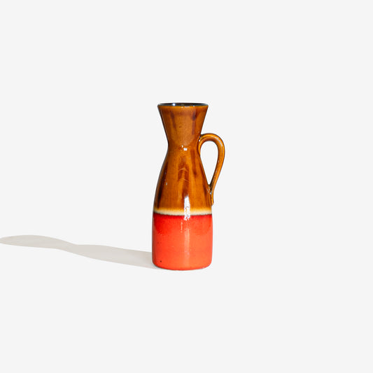 Brown and Orange Fat Lava 157 / CARSTENS TONNIESHOF KERAMIK