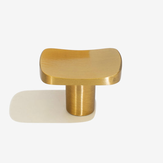 BRASS SQUARE FURNITURE KNOB