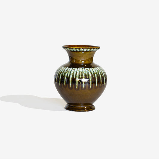Olive Green Vase 226 / SCHLOSSBERG KERAMIK
