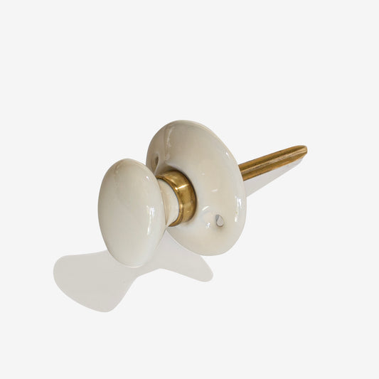 PORCELAIN TURN AND RELEASE LOCK