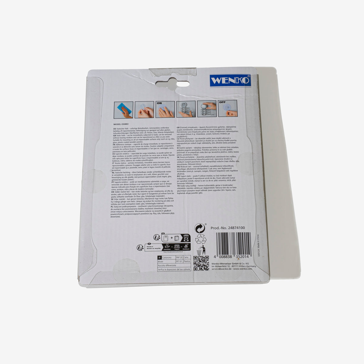 TOILET PAPER HOLDER WITH COVER Osimo