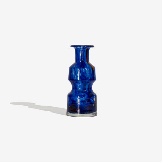 Vintage Blue CZECH GLASS VASE 255