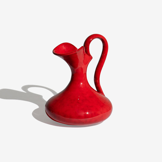 RED Vase Italian Pottery 123 /ALLA MODA