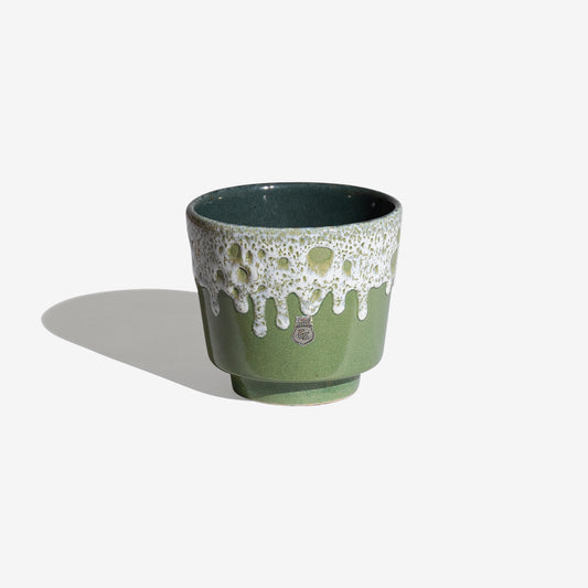 GREEN and WHITE Fat Lava 129 / ES Keramik