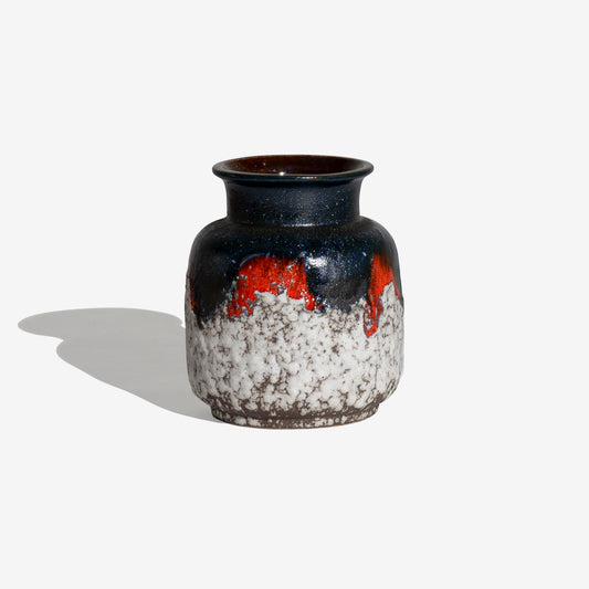 DARK BLUE and WHITE Fat Lava 136/ SCHLOSSBERG KERAMIK