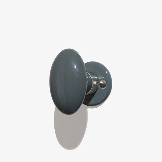 COLORED CERAMIC DOOR KNOB OVAL