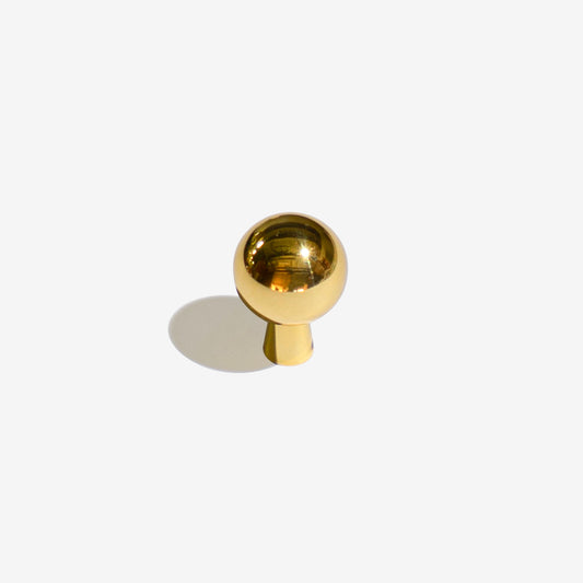 POLISHED BRASS FURNITURE KNOB 1
