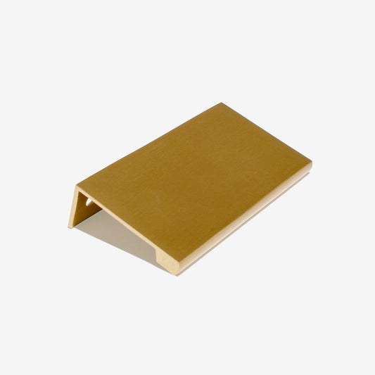 BRASS EDGE PULL CABINET HANDLE
