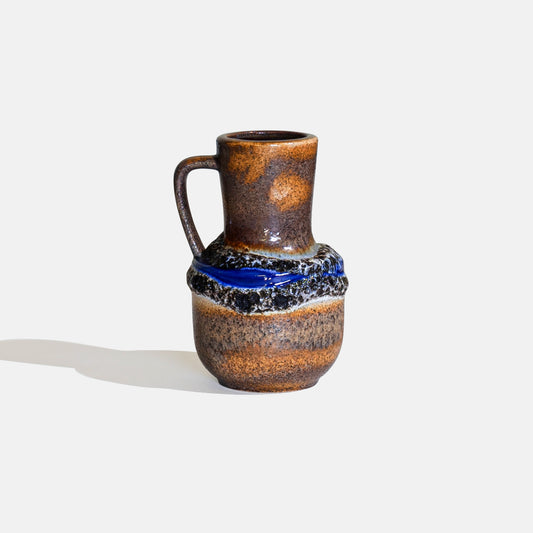 Brown and Blue Fat Lava 198 /  STEULER KERAMIK