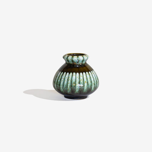 Olive Green Vase 216 / SCHLOSSBERG KERAMIK