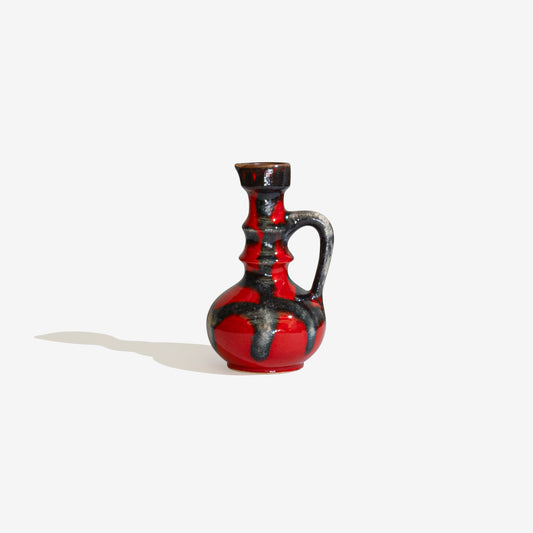 Red Vase Fat Lava 145 / JOPEKO KERAMIK