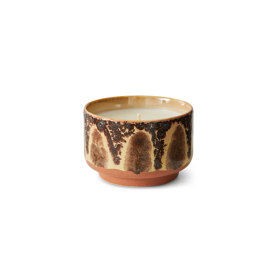 70s Ceramics :  SMALL SCENTED CANDLE