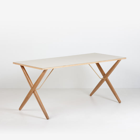 DESK & TABLE LINOLEUM / CROSS WOOD LEG
